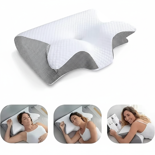 DreamAlign Orthopedisch Kussen – Luxe Geheugenkussen voor Nekpijn & Alle Slaapposities