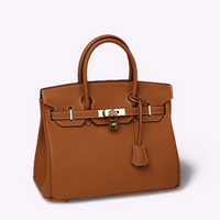 Dames Luxe Leren Tote - Elegante Handtas voor Werk & Reizen