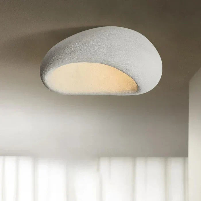 LED plafondlamp in wabi-sabi stijl – decoratieve organische plafonnière