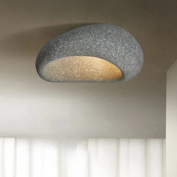 LED plafondlamp in wabi-sabi stijl – decoratieve organische plafonnière