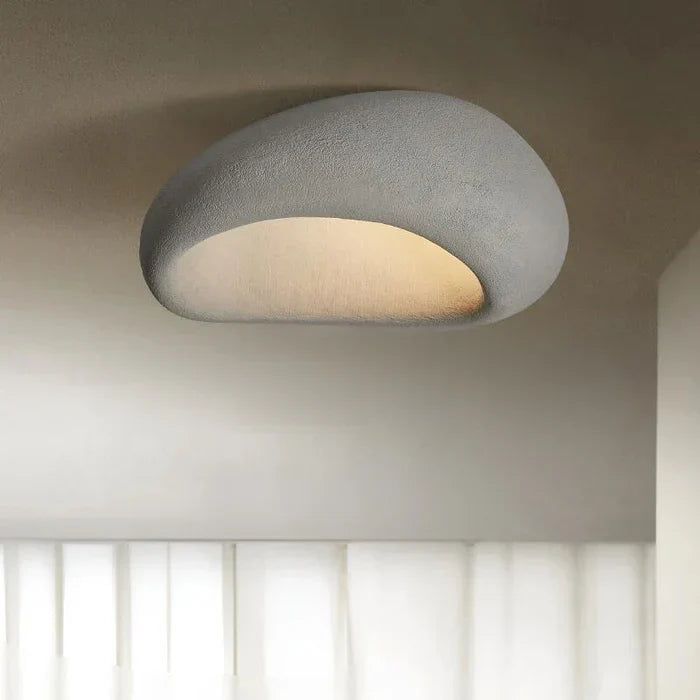 LED plafondlamp in wabi-sabi stijl – decoratieve organische plafonnière
