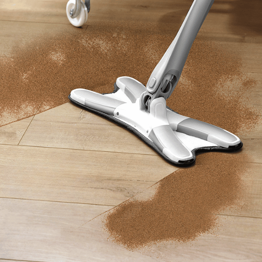 Draaibare vloermop 360° | Ideaal voor grondige reiniging, deze mop is voorzien van microvezel pads en een roterende kop voor veelzijdig gebruik.