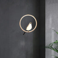 Luxe Hanglamp met Gouden Vogel