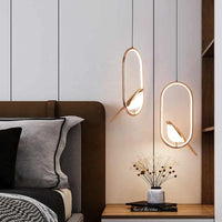 Luxe Hanglamp met Gouden Vogel