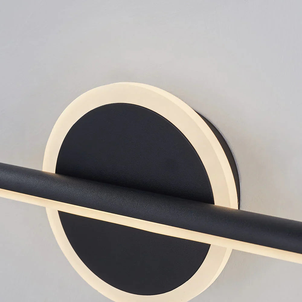 Moderne LED Wandlamp in Lijnvorm met Ronde Element – Design Verlichting