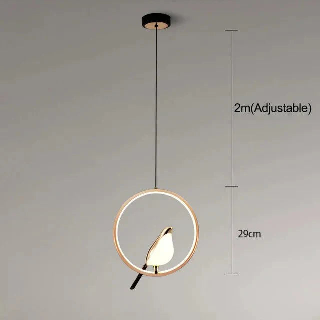 Luxe Hanglamp met Gouden Vogel