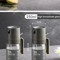 Gourmet Mist 250ml Hoge Borosilicaatglas Olie Sprayfles – Perfect voor Gezond Koken