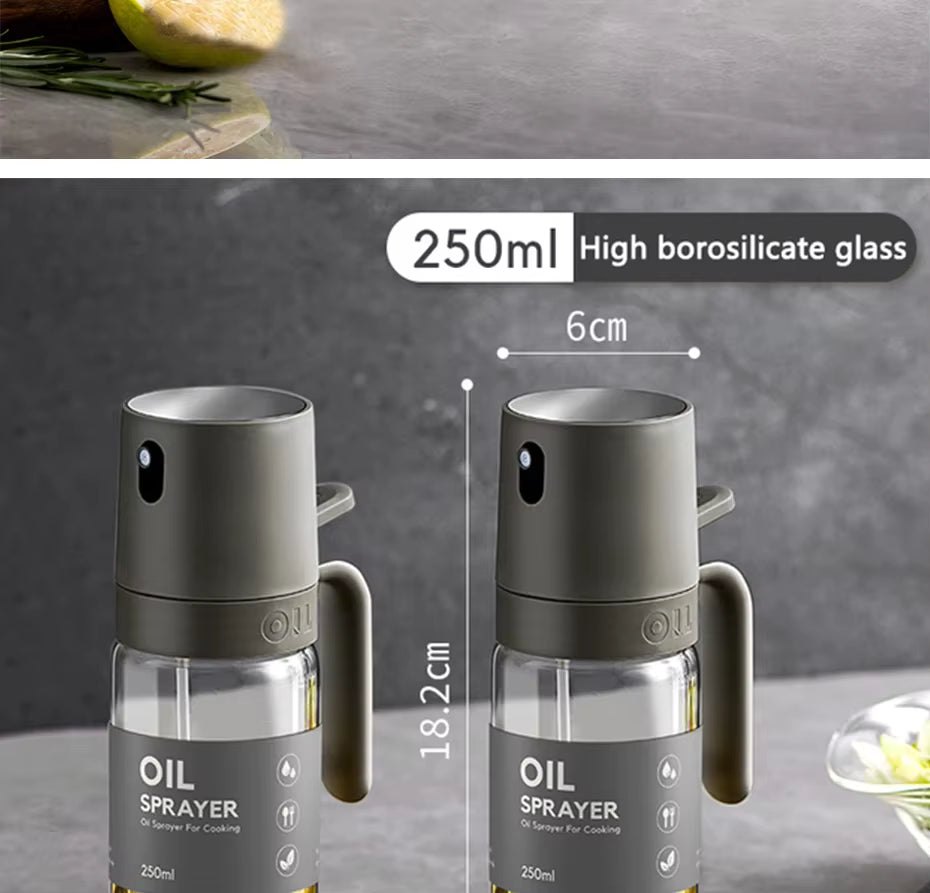 Gourmet Mist 250ml Hoge Borosilicaatglas Olie Sprayfles – Perfect voor Gezond Koken