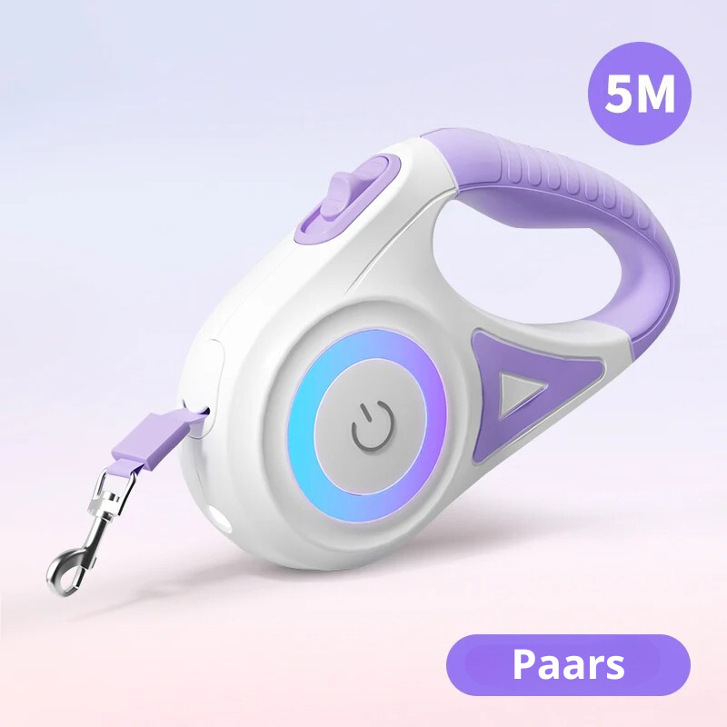 NoblePaws | LED hondenriem voor veilige avondwandelingen